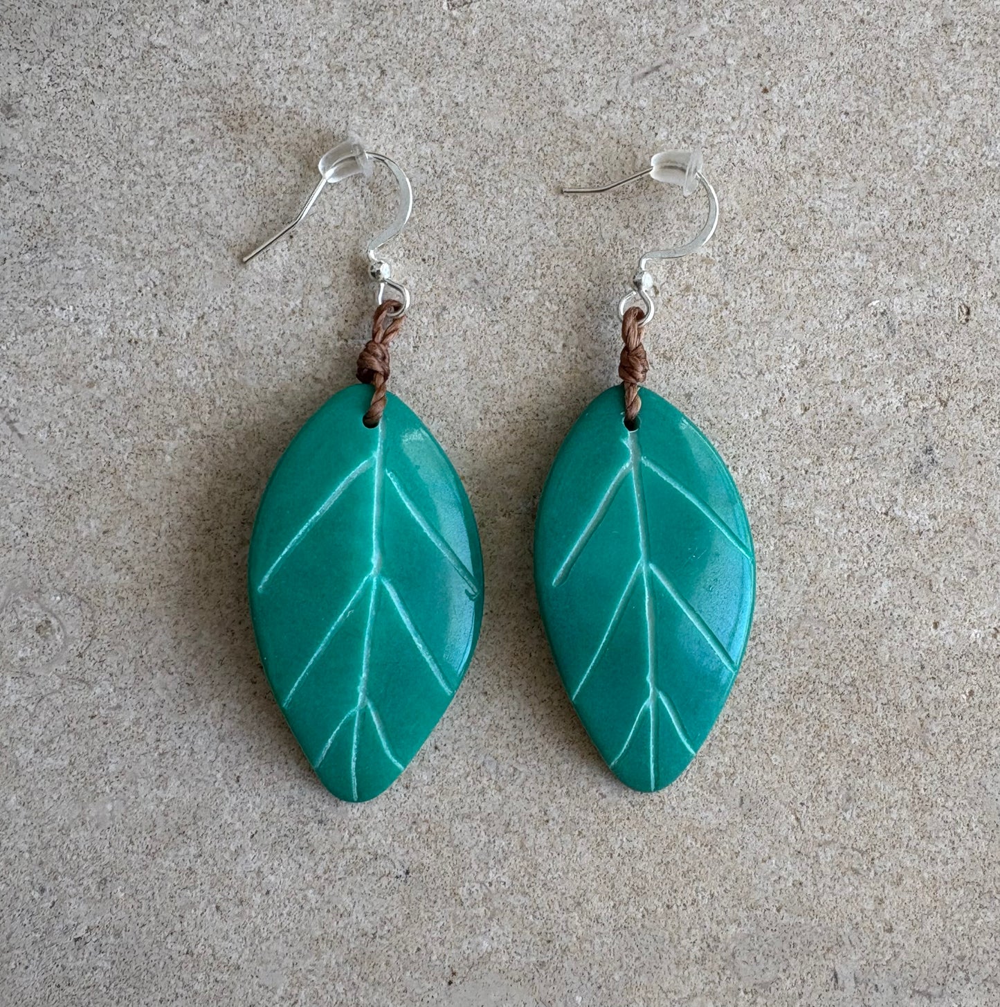 leaf shaped earrings