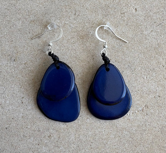 Royal Blue Dangling Earrings