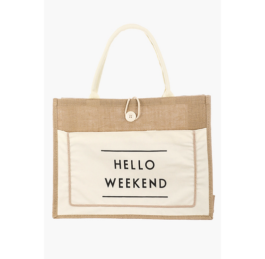 Hello Weekend Tote